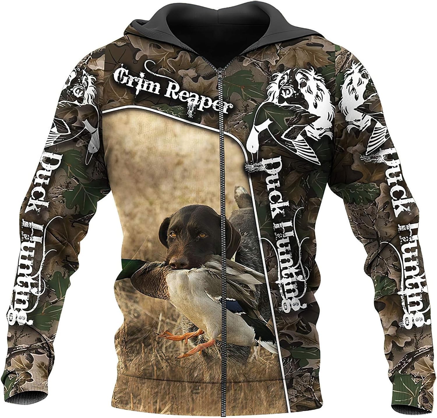 Hunting zip up hoodie Clearance