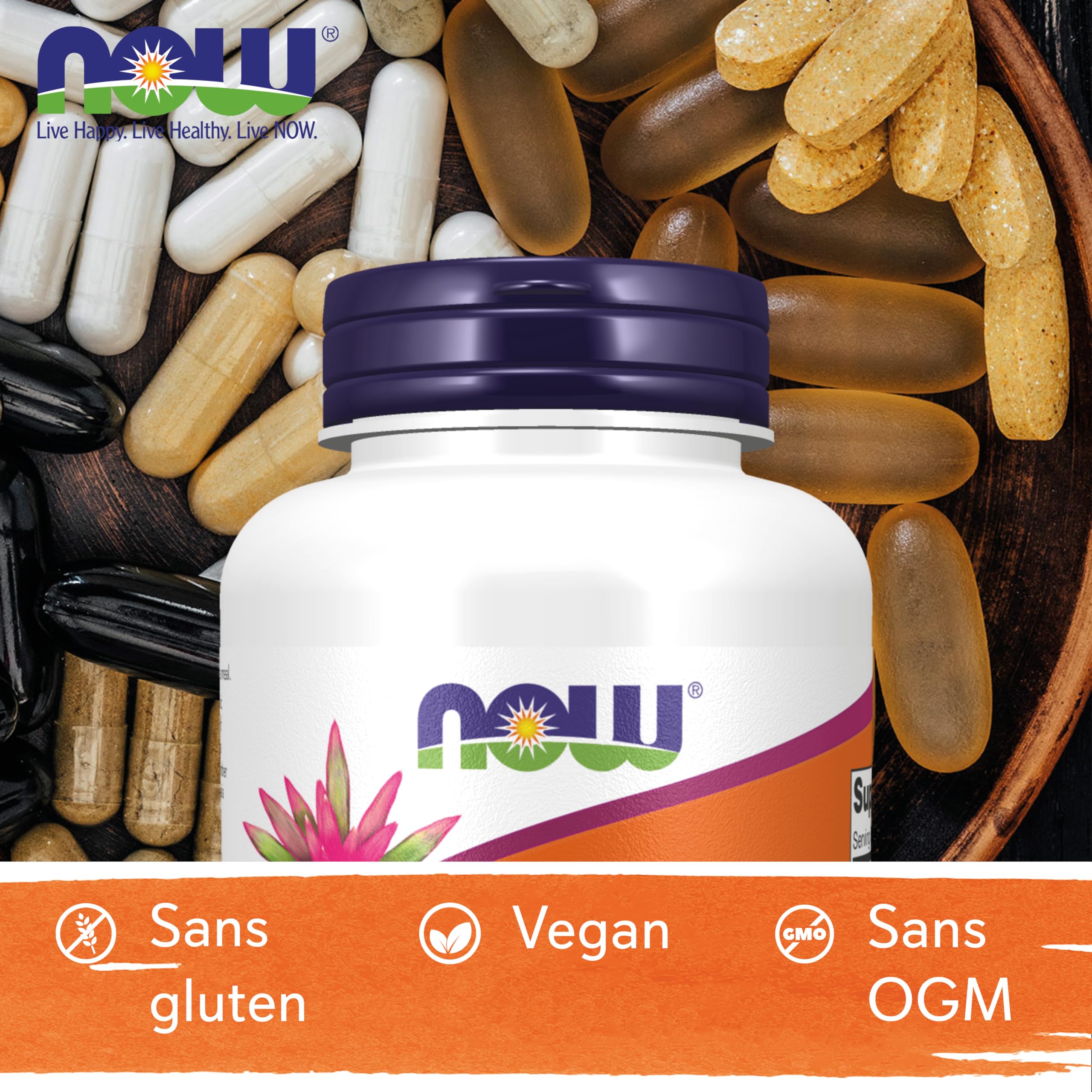 Now Foods, Vitamine B6 (Pyridoxine), 100mg, 250 Capsules végétaliennes, Testé en Laboratoire, Sans Gluten, Sans Soja, Végétarien, Sans OGM