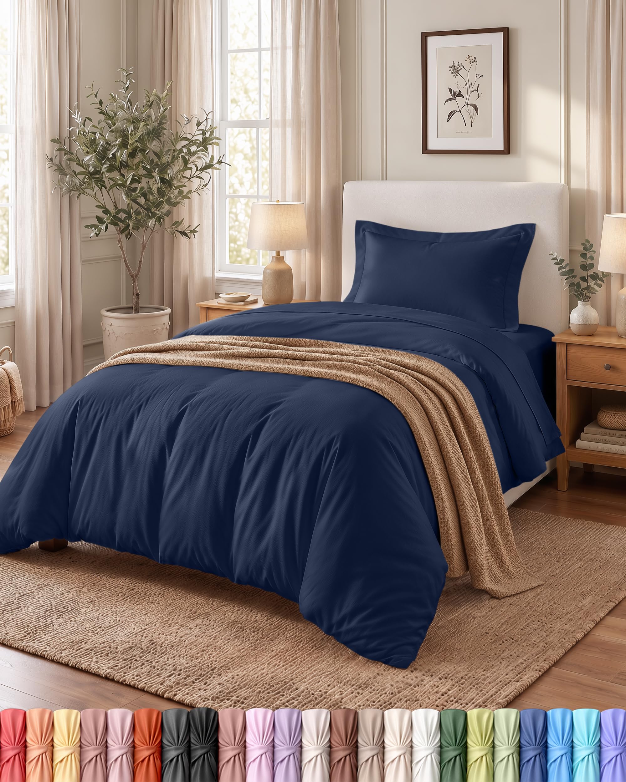 Amazon.com: Duvet Cover Twin/Twin XL, 2 PC Cotton Like Polyester