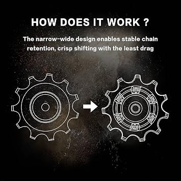 12T+12T SRAM Oversized Ceramic/Steel Bearing Jockey Wheel Pulley Set for 10/11Speed OSPW Sram Red/Force/Rival Groupset Road Cyclocross Gravel Rear Derailleur