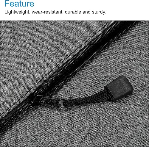 Miniatura 4 de PATIKIL Bolsas de lona con cremallera, paquete de 5 unidades B5 en blanco con bolsillo con cremallera para lápices, bolsa de papelería para