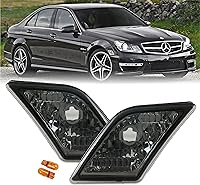 Vista 12 de USR DEPO 08-11 W204 Clase C Lente Blanco LED Luz de Marcador Lateral del Parachoques Conjunto (Izquierda + Derecha) Compatible para 2008-2011