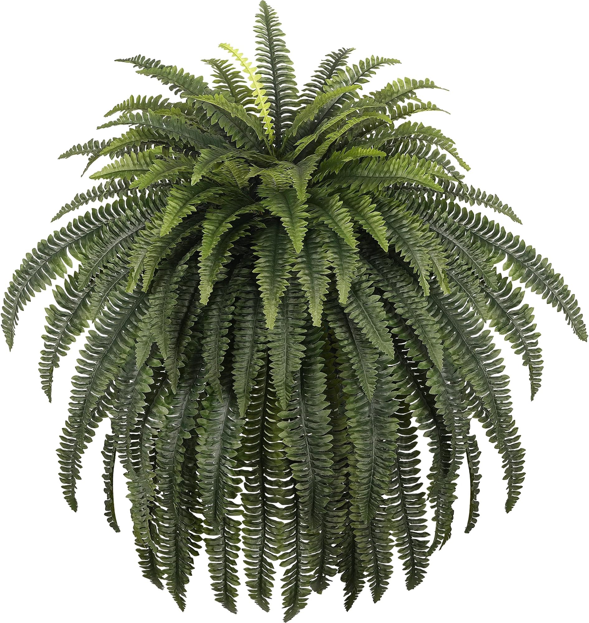 68" Artificial Ferns for Outdoor, UV Resistant Giant Faux Boston Fern Bush with 92 Fronds, Large Fake Plants Fade Resistant for Porch Patio Garden Home Decor