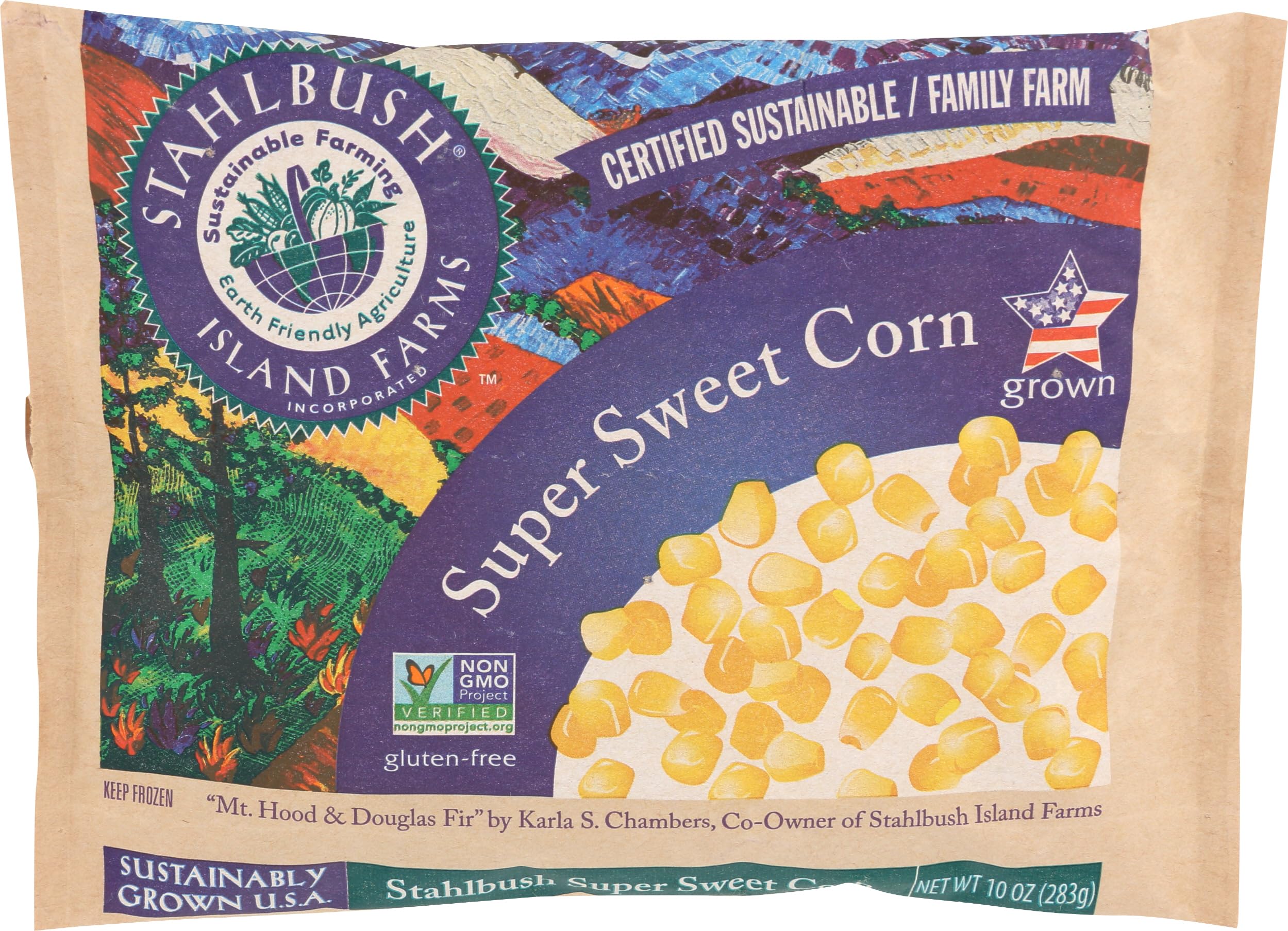 Stahlbush, Super Sweet Corn, 10 oz (Frozen)