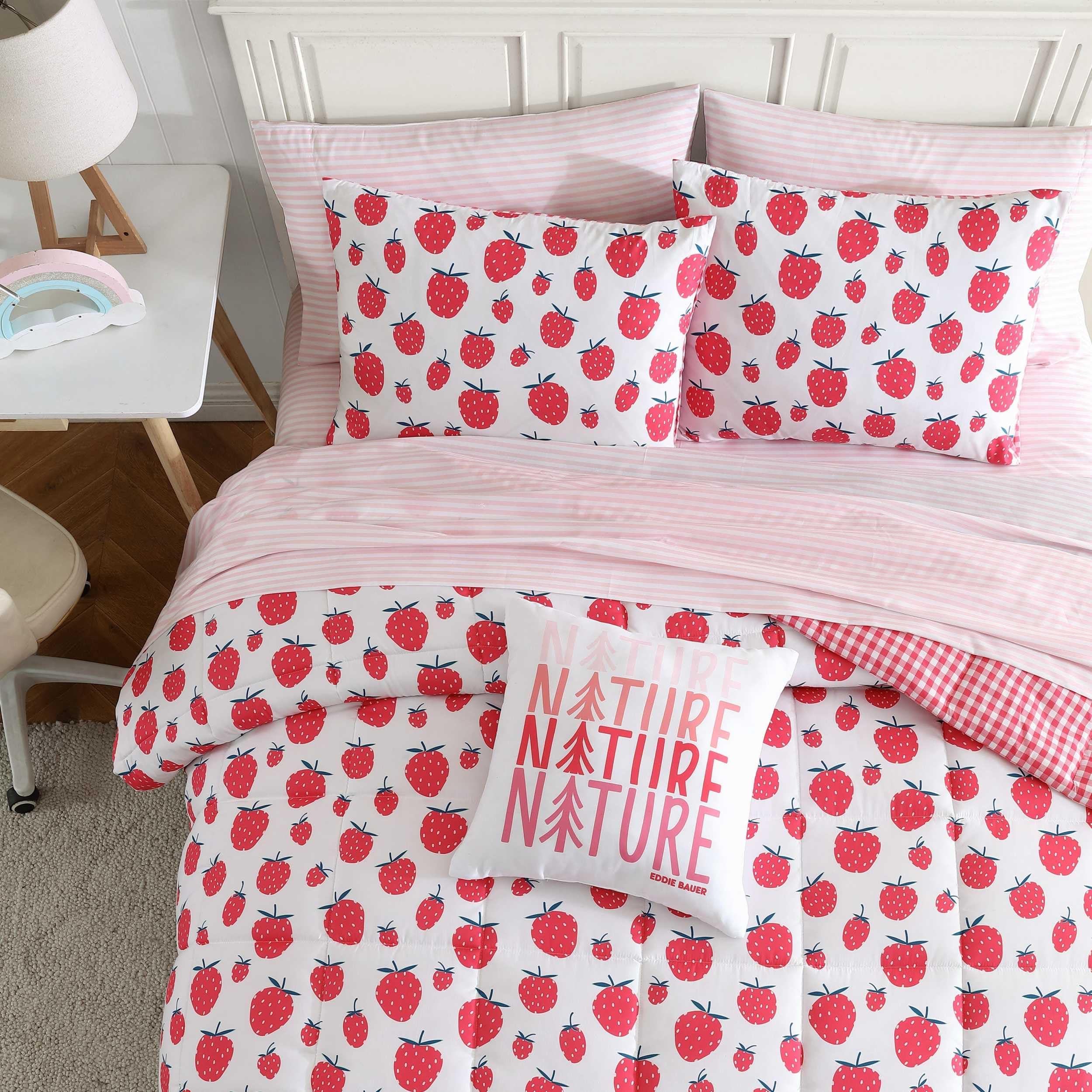 Eddie Bauer Kids Queen Sheet Set - Buddy & Friends Print, Oeko-Tex Certified