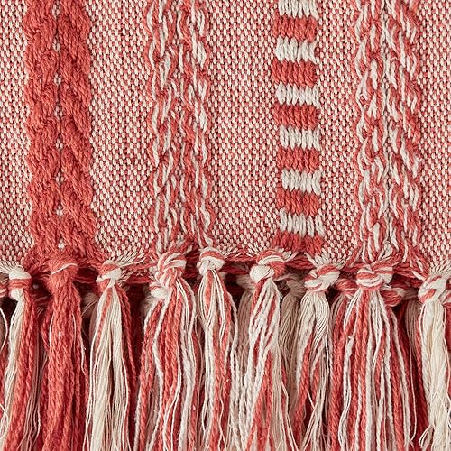 Miniatura 3 de DII - Manta trenzada a rayas, 50x60, especias