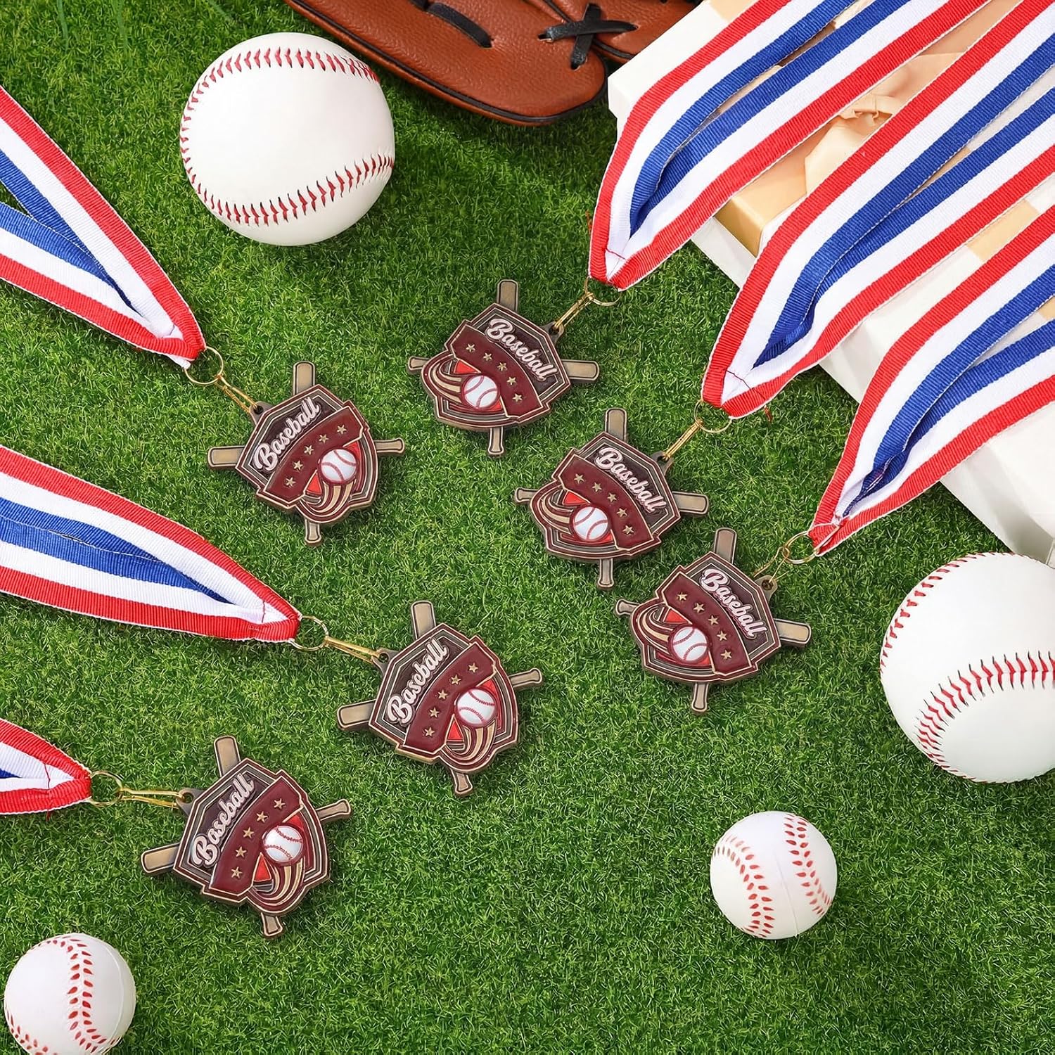 20 Pcs 2'' Gold Medals for Awards Winner Bulk with Neck Ribbons Gold Medal Bulk for Employee Recognition Student Awards Sports Competitions Classroom Rewards