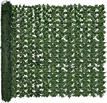 60"x128" 53.5 Sqft, Artificial Ivy Vine Privacy Fence Screen Roll