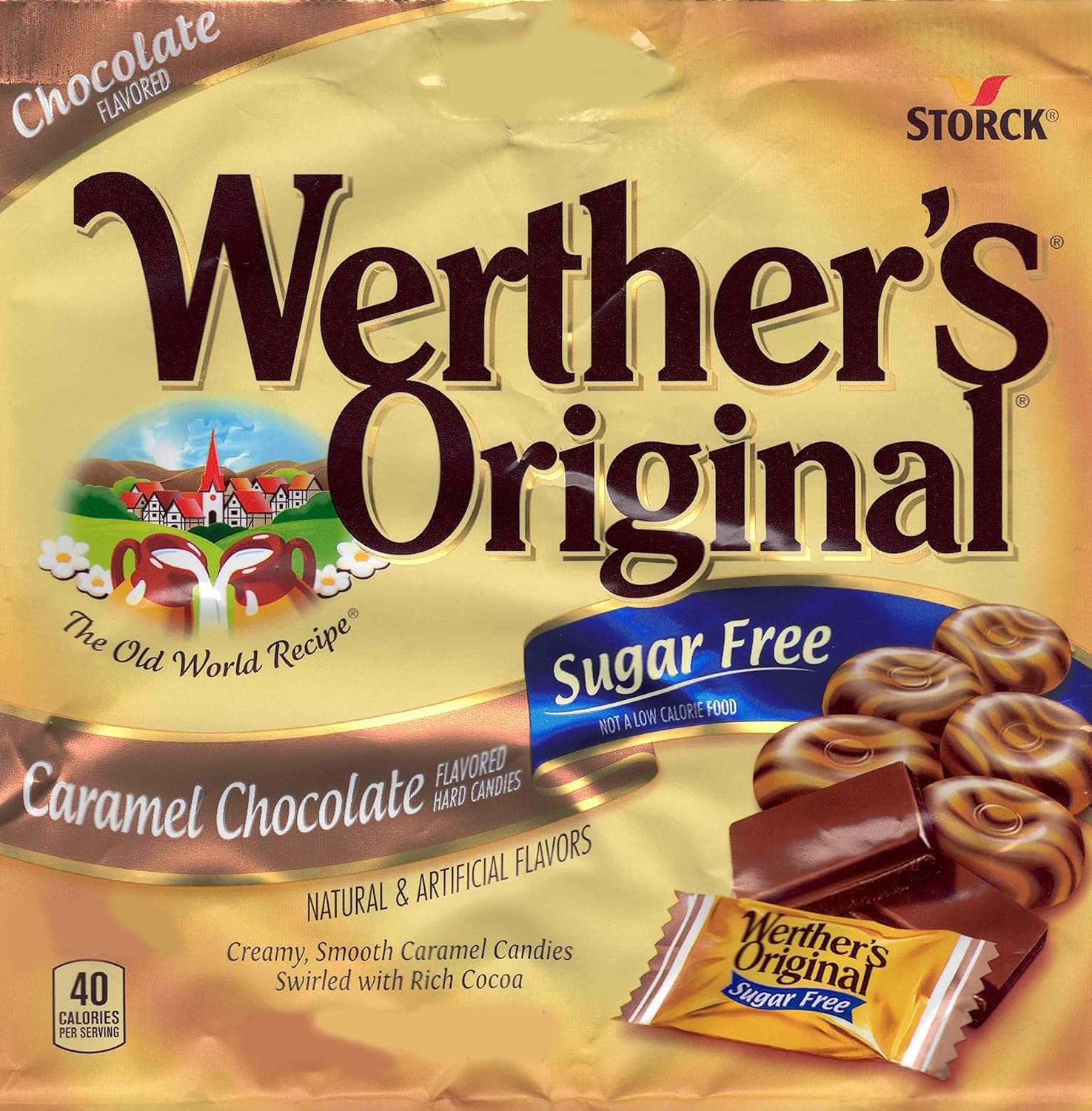 Bulk Werthers Original Hard Candy | Bulk Candy Individually wrapped | Werthers Caramel Candy | 1 lb Individual Flavor Bag | Ships in an Aromatik™ Resealable Pouch (Sugar Free Caramel Chocolate)