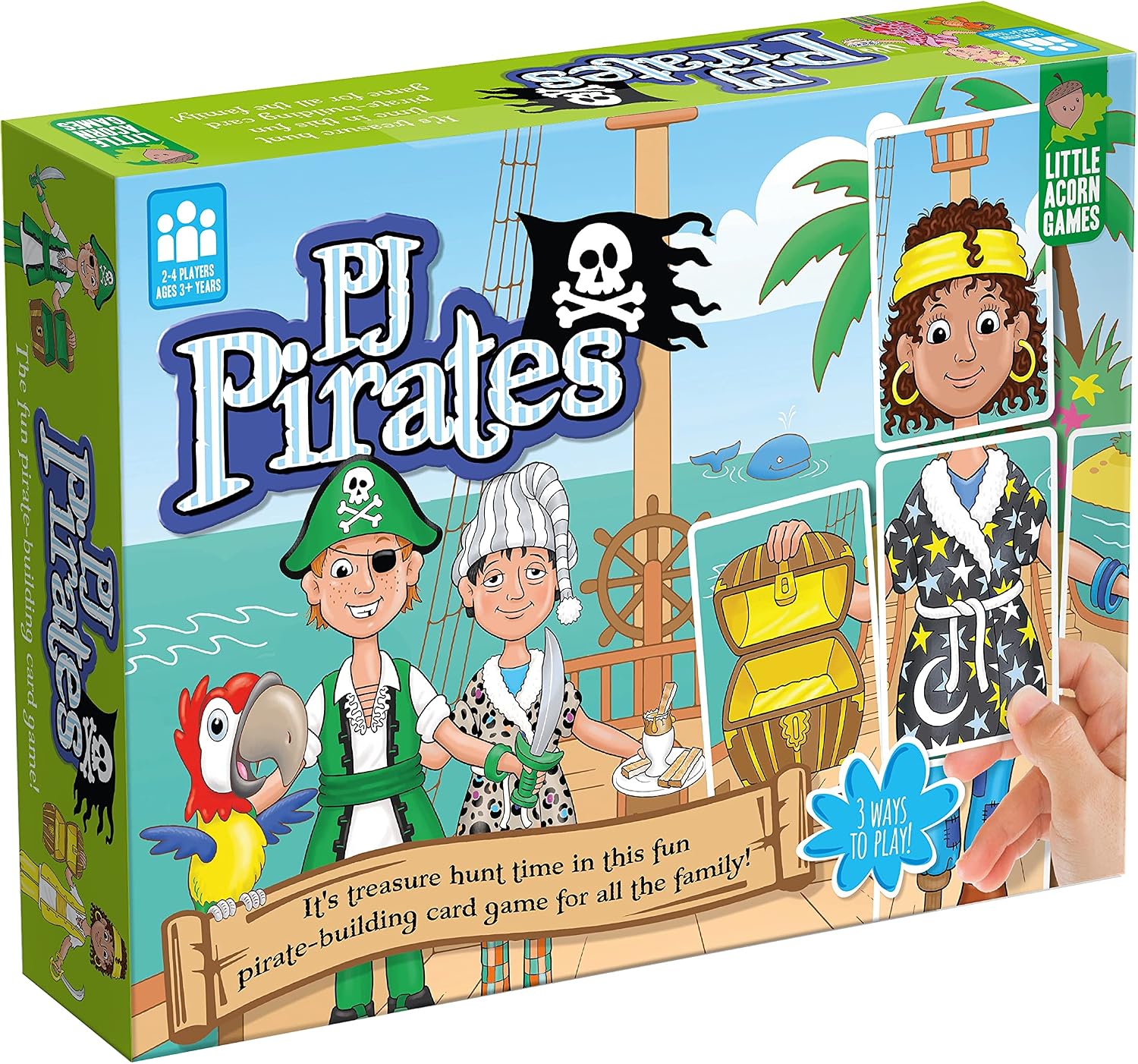 Little Acorn Games AWARD-WINNING PJ Pirates Family Board Game for Kids |  Children's Board Game | Kids Game Age 3 4 5 6 7 8+ Year Old Boys and Girls  | Gift