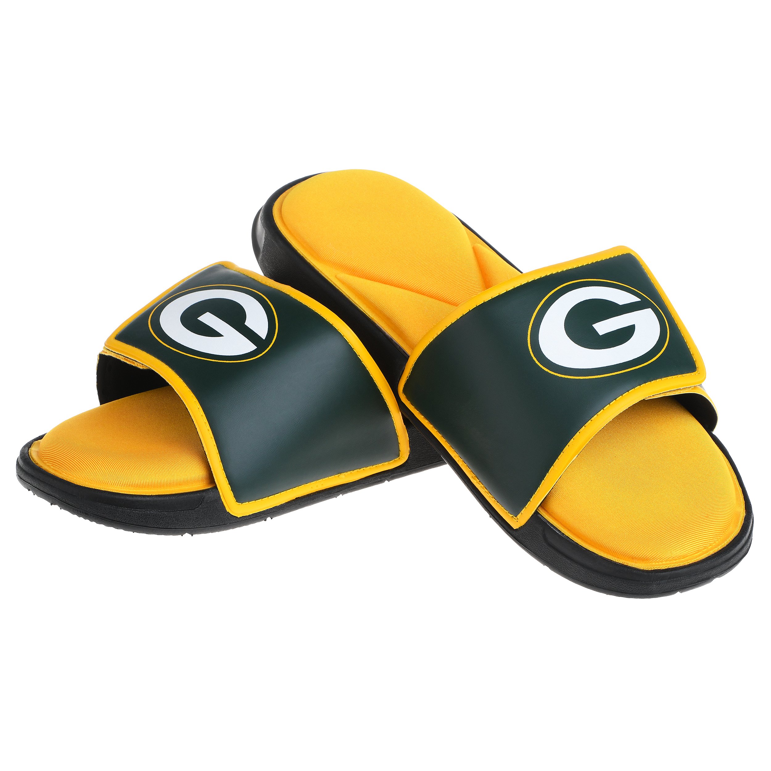 NFL Herren Deluxe Badesandalen aus Schaumstoff, Herren, Deluxe Foam Sport Shower Slide Flip Flop Sandals, Team Color, Large