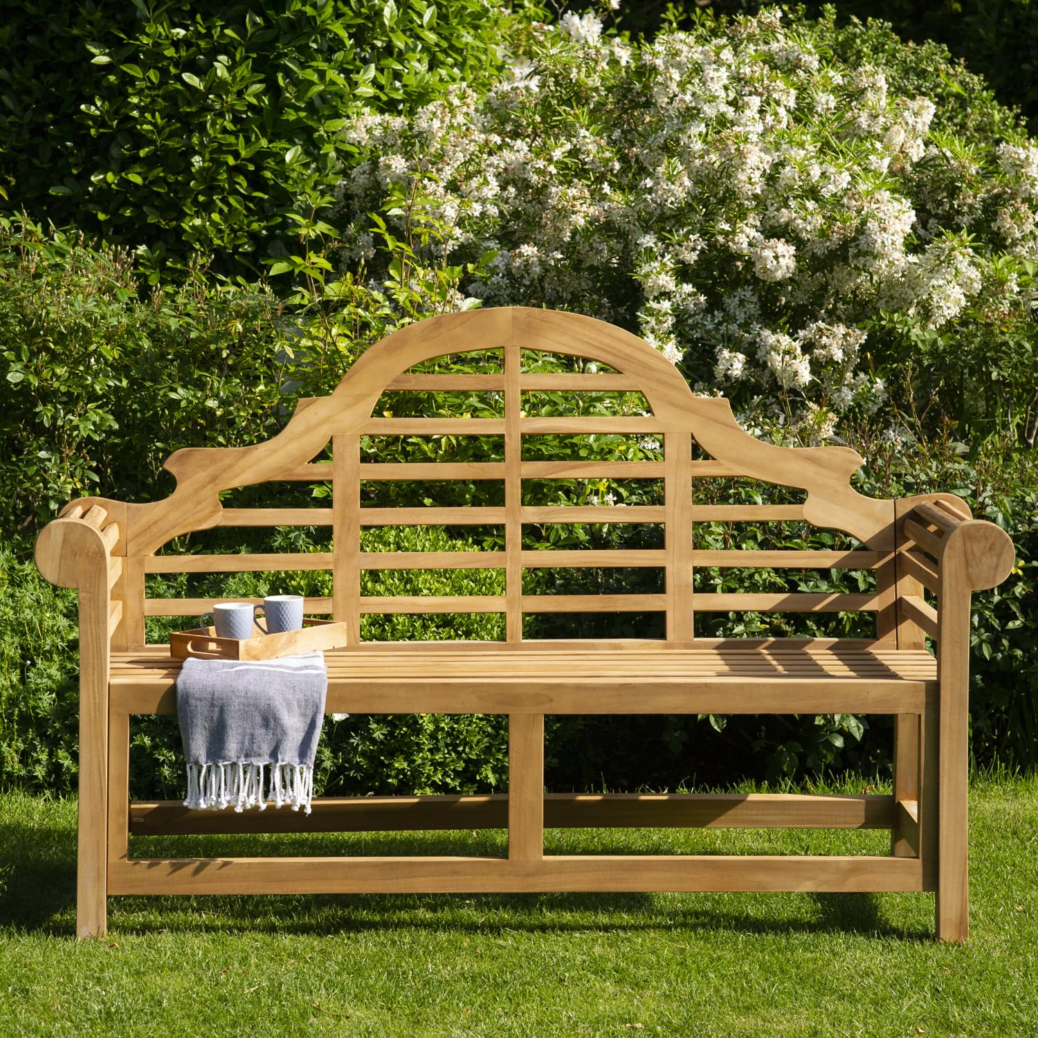 Happy Garden Banc de Jardin en Teck 150cm Java