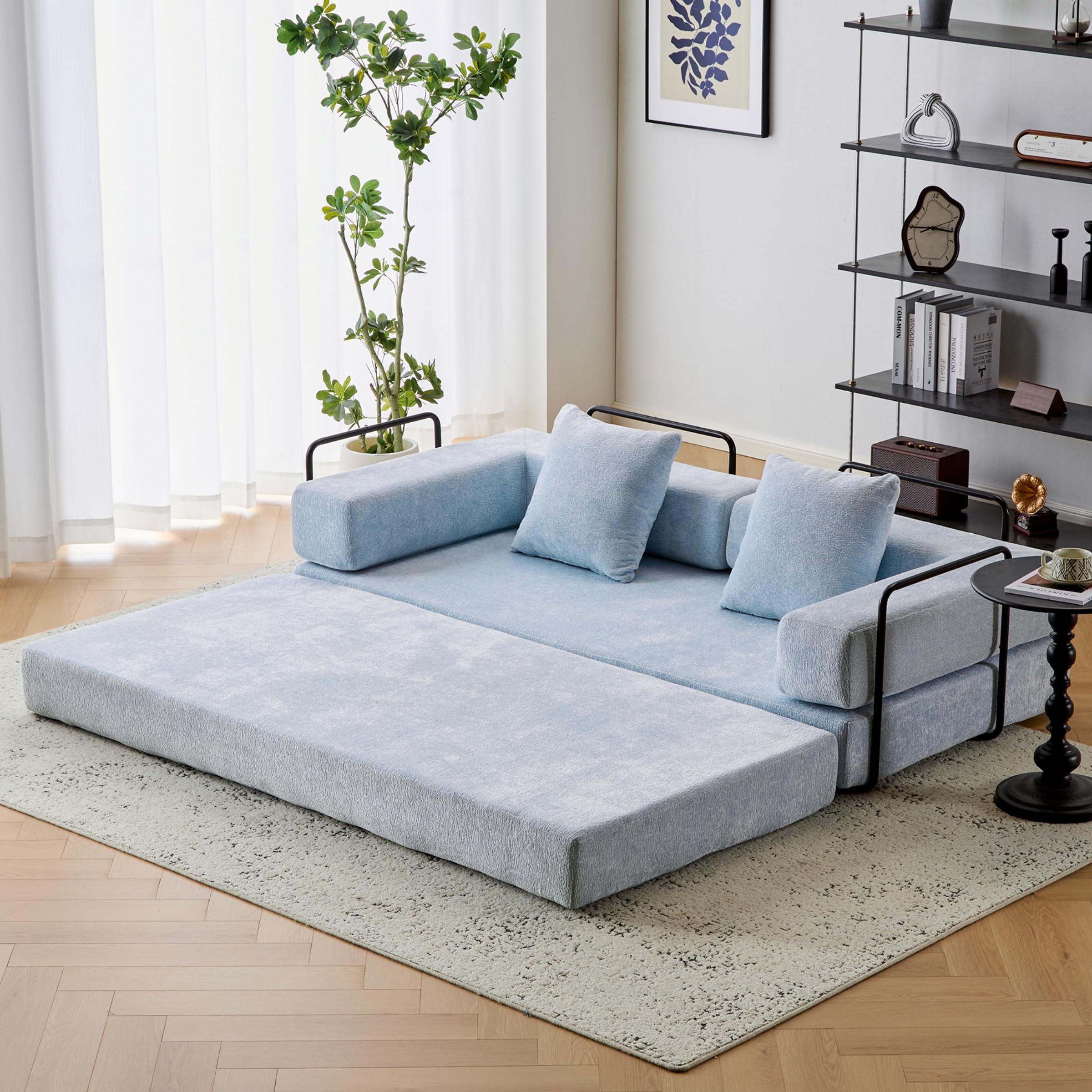 ZEIINPA Convertible Floor Sofa Bed