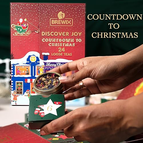 Miniatura 68 de BREWIX, Discover India Caja de regalo de Navidad de té negro prémium (6.34 oz/más de 90 tazas) Juegos de regalo de té para amantes del té 6 tés