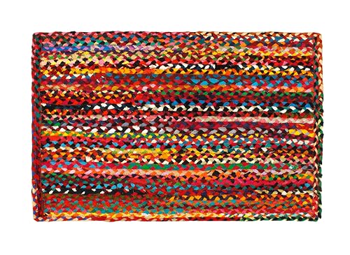 COTTON CRAFT Chindi Braid Rag Rug 2x3 (Multicolor)