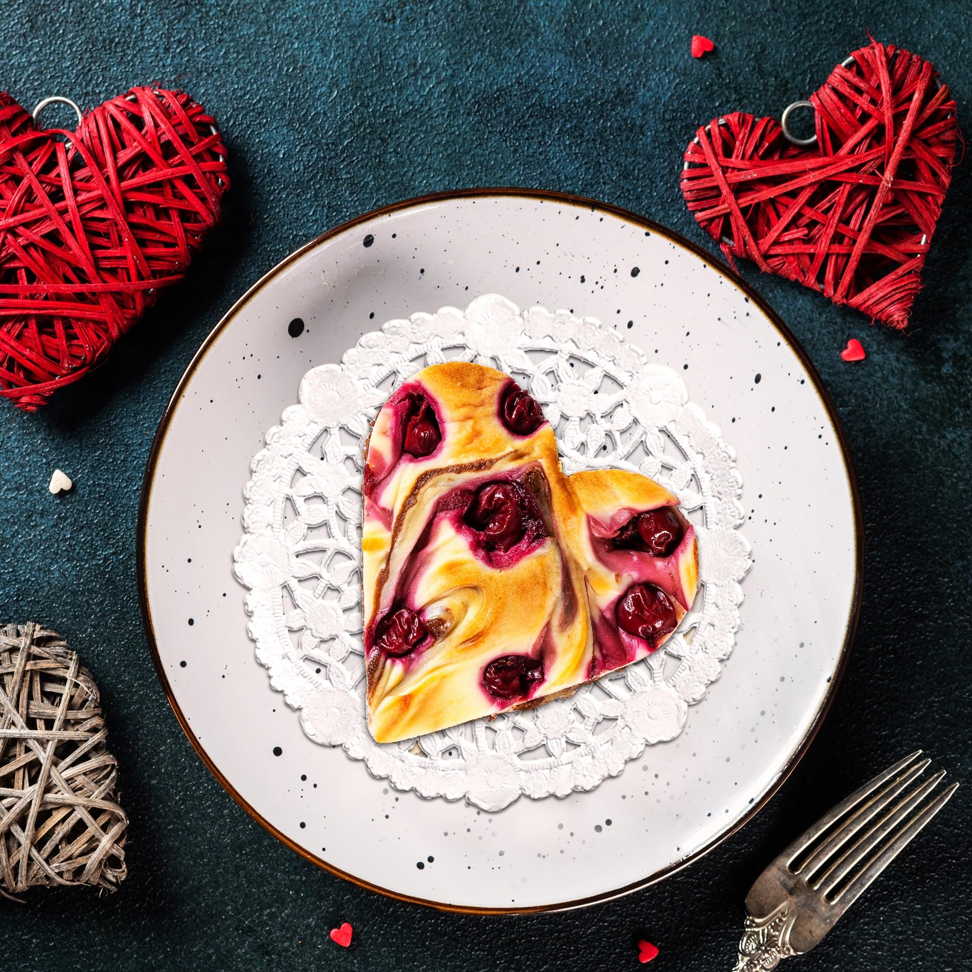 Lot De 8 Napperons Ronds Blancs En Papier - L'Incroyable