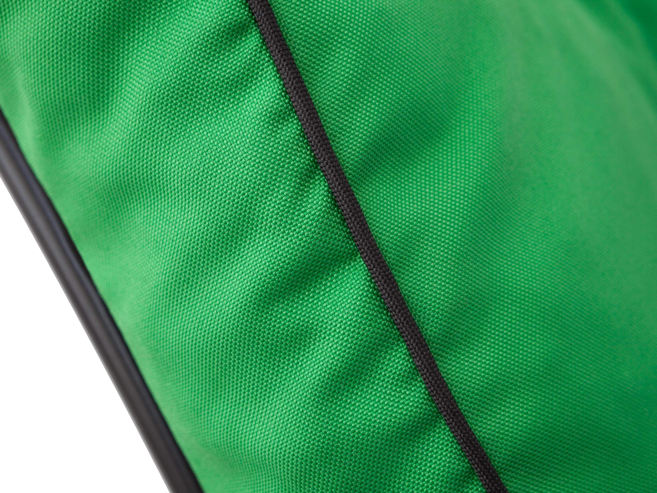 PillowPrim Cuscino per sedie da giardino e da campeggio, per gli appassionati di attività all'aria aperta e gli amanti del giardino, comodo comfort di seduta all'aperto, verde, 50 x 50 x 70 cm