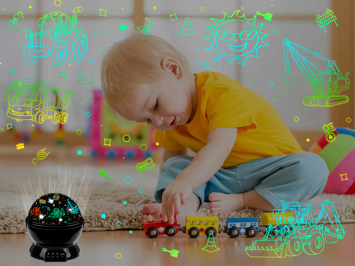 Lámpara Proyector de Noche para Niños con Diseño de Autos miniatura 7