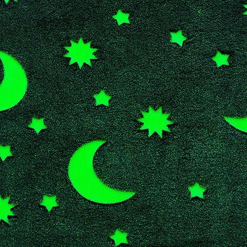 Miniatura 7 de TOPINCN Manta de poliéster brillante para temporada, manta luminosa de doble cara, sofá de verano para niños, manta fluorescente con poliéster