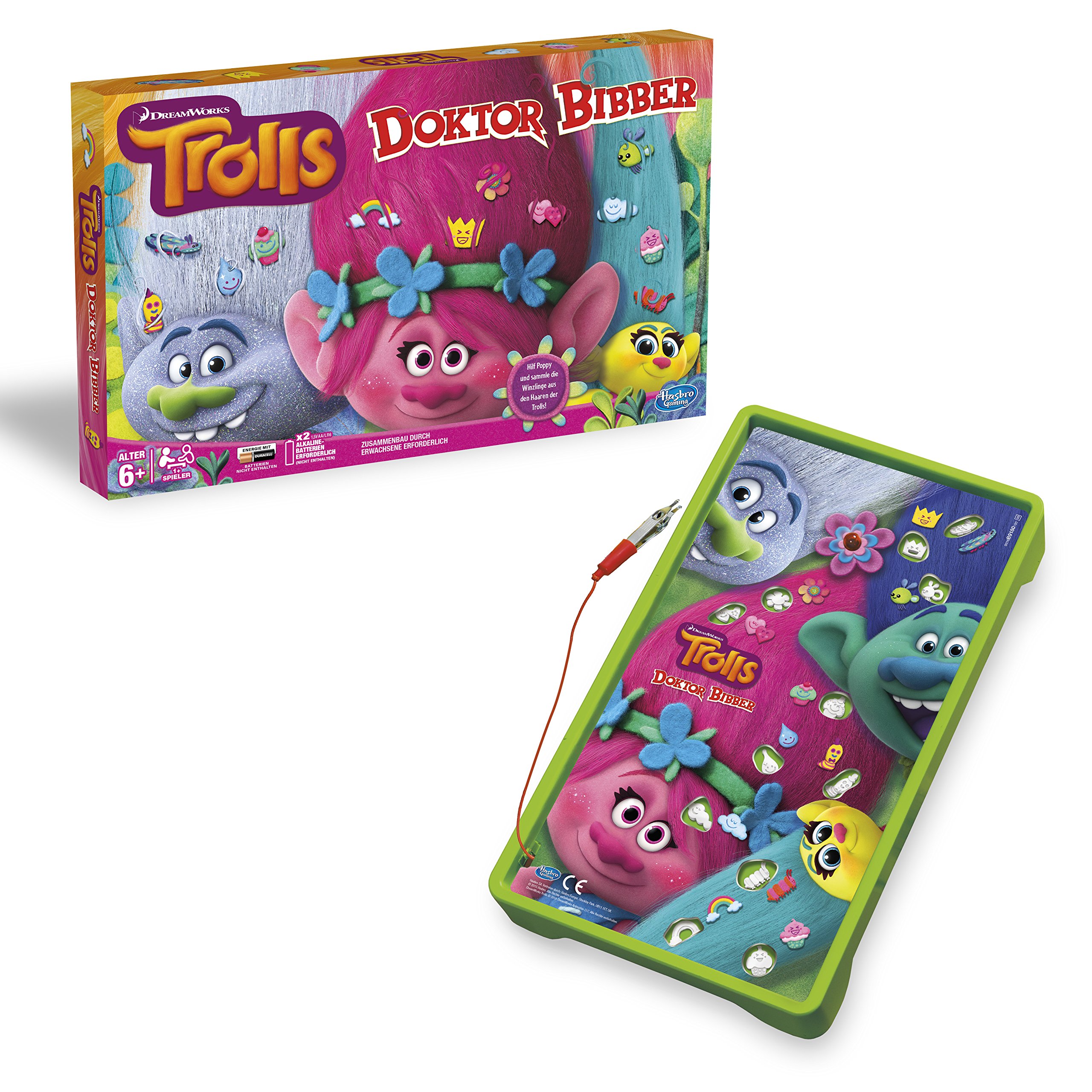 Hasbro Spiele B9180100 Trolls Dr. Bibber, Preschool Game