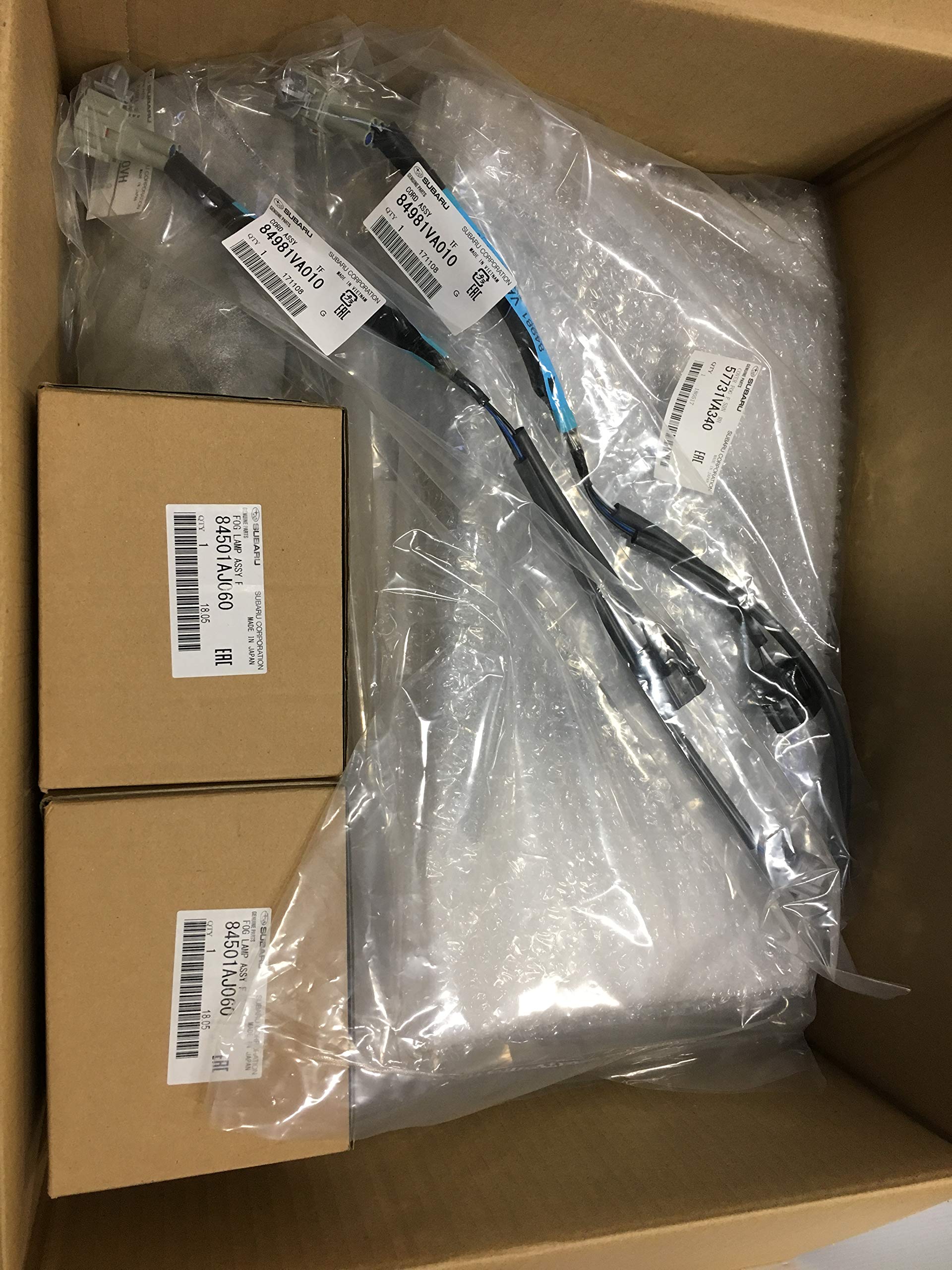 Subaru 2018-2021 WRX Fog Light Kit Lamps Bezels Switch & Hardware H4510VA040 oem