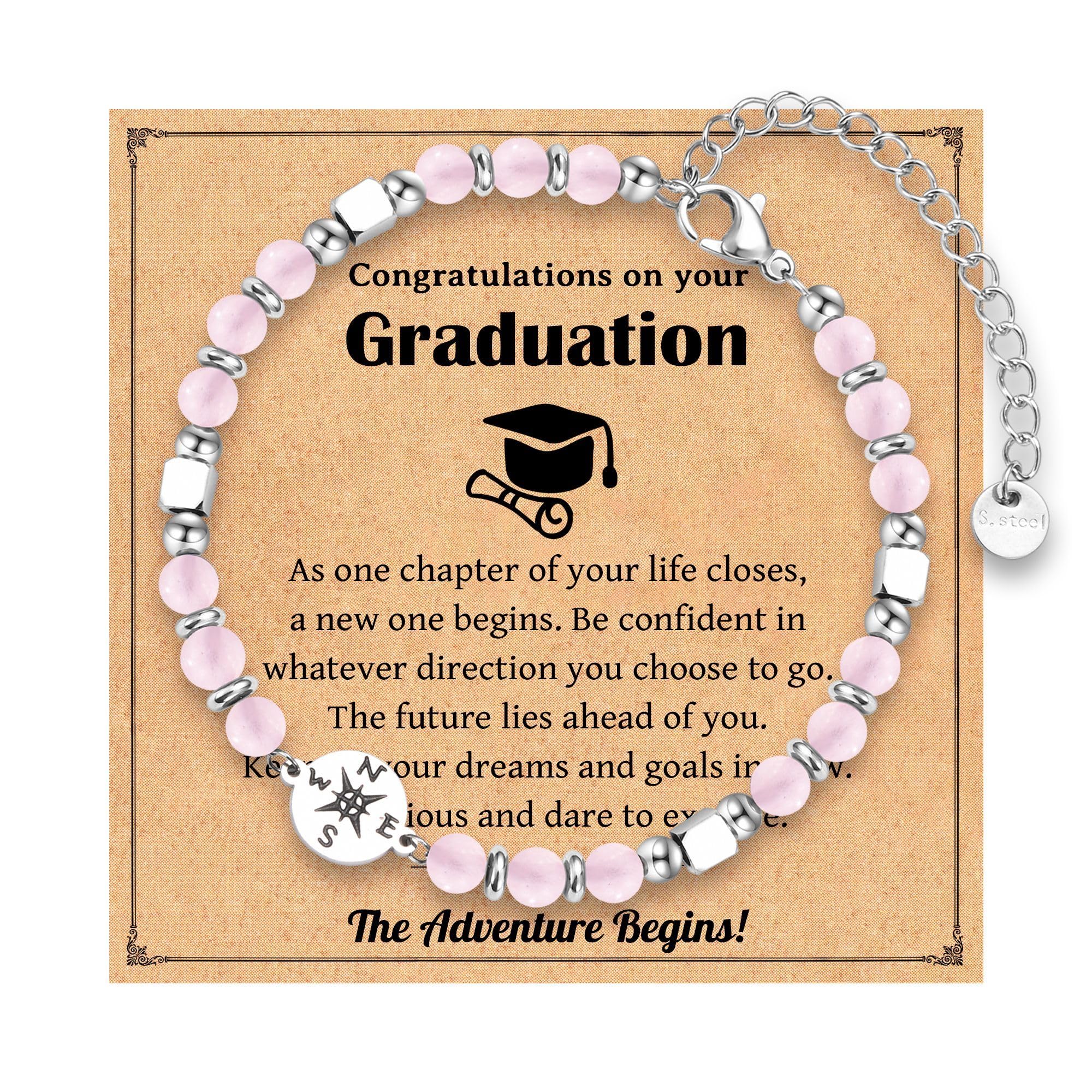 2026 Graduation Gifts for Women Her, Compass Bracelet for Girls Women