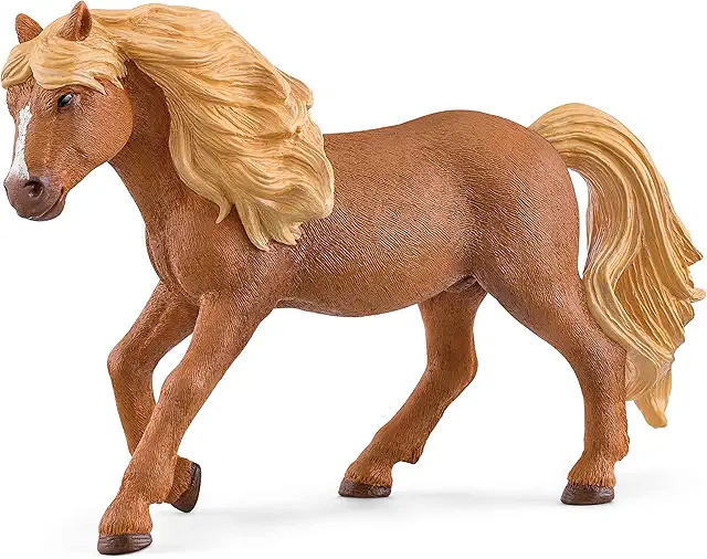 SCHLEICH Horse Club Islandpony Hengst - Pferde Figuren für Kinder 5-12 Jahre