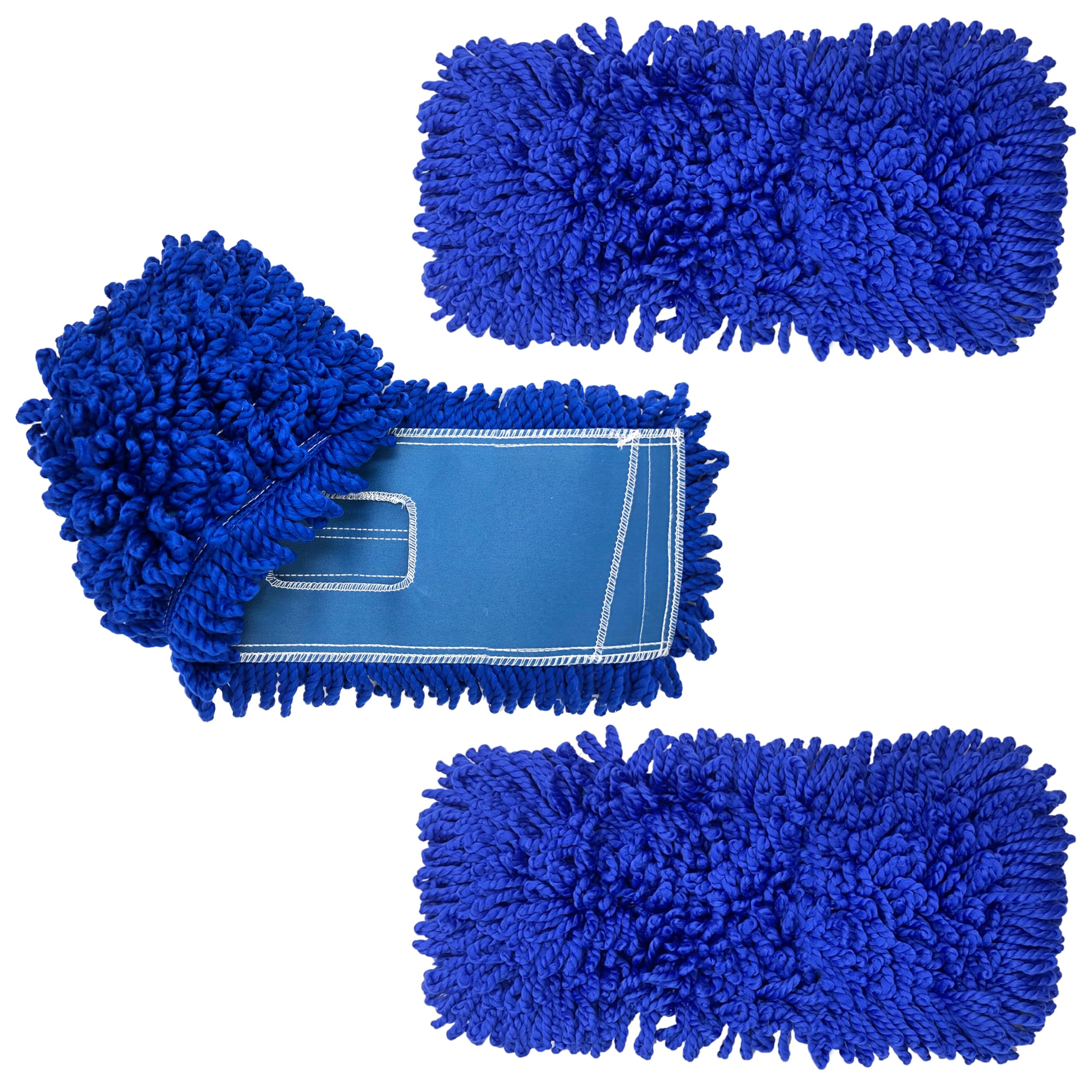 KLEEN HANDLER 18" Microfiber Dust Mop Head Replacement, Medium, 3 Pack