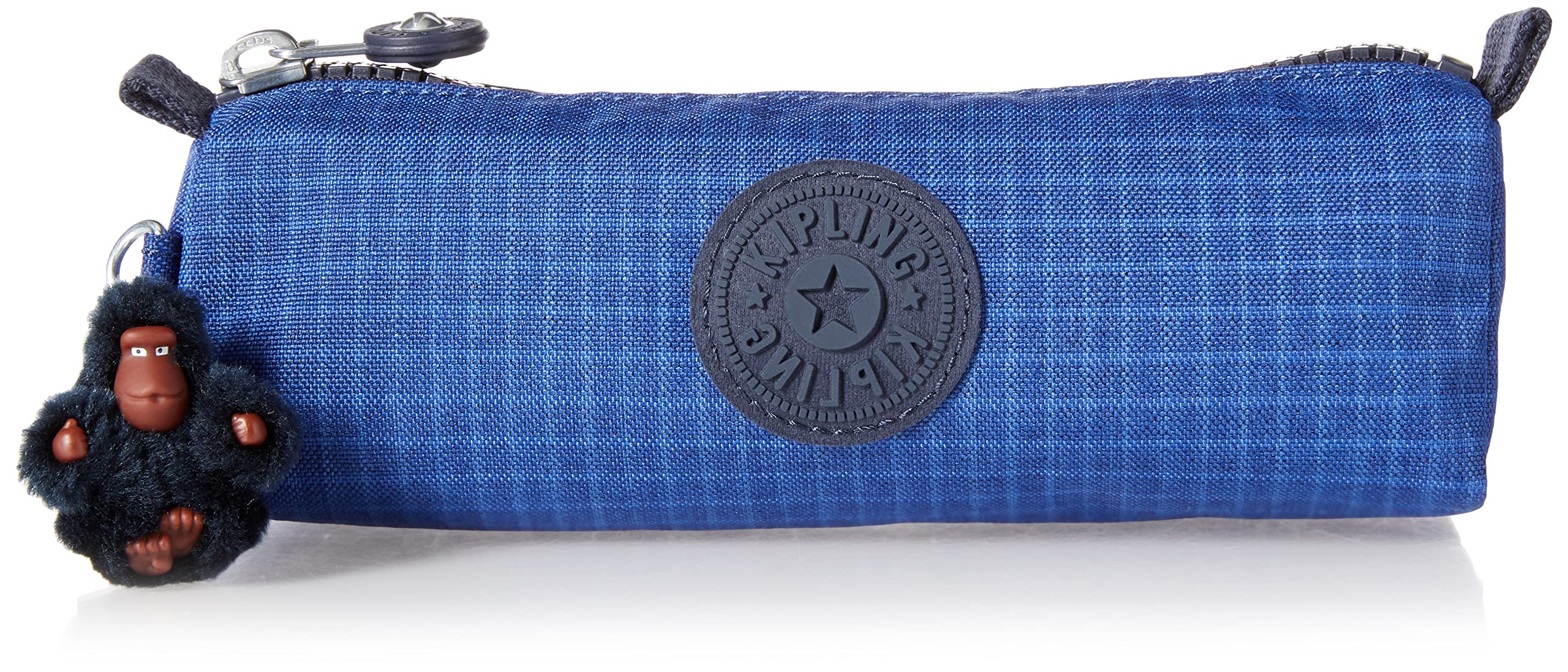Kipling, Worker Blue Rs, 8.25''L x 2.5''H x 2.5''D, Women's Freedom Pencil Pouch, Small, Zipped, Water-resistant, Pen Case