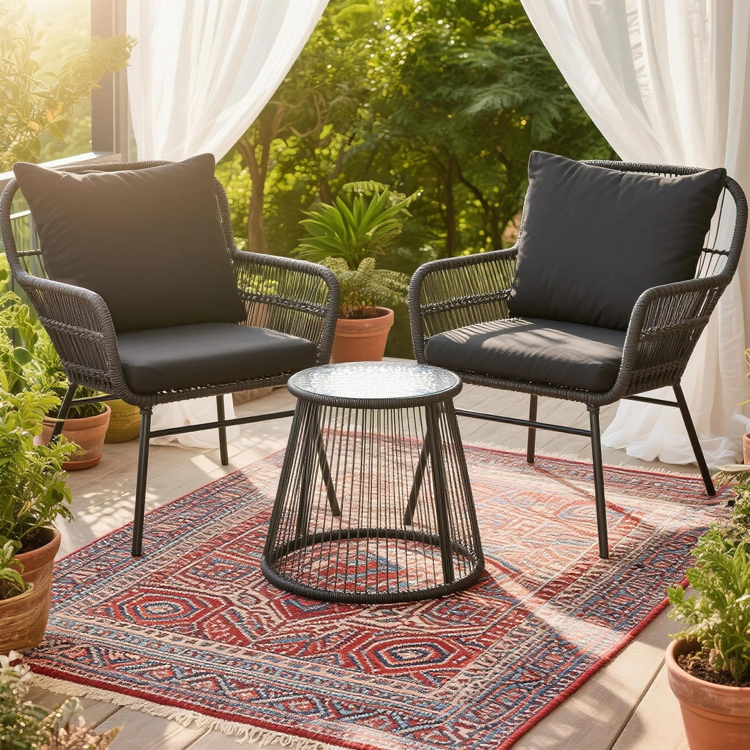 Transform Your Outdoor Space with the Bezseller Boho Patio Furniture Set!