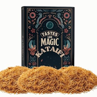Baked Shredded Ready to Use Kataifi, Kadayif, Phyllo Dough, Ingredient for Dubai Chocolate and Kunafa, Knafeh, Traditional Middle Eastern Style, Dessert Mix, 7.05oz 200g