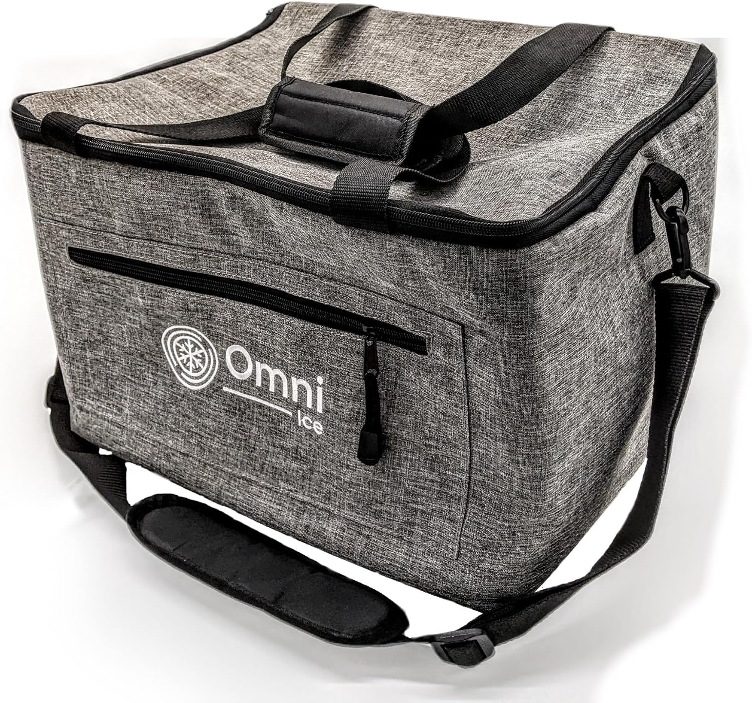 Omni Ice™ Universal Multi-Use Carry Bag – Portable Travel Case for Cold Therapy Systems – Waterproof Large Storage Bag (15"x13"x9.5") – Multi-Pocket – Reinforced Base & Shoulder Strap (Bag Only)