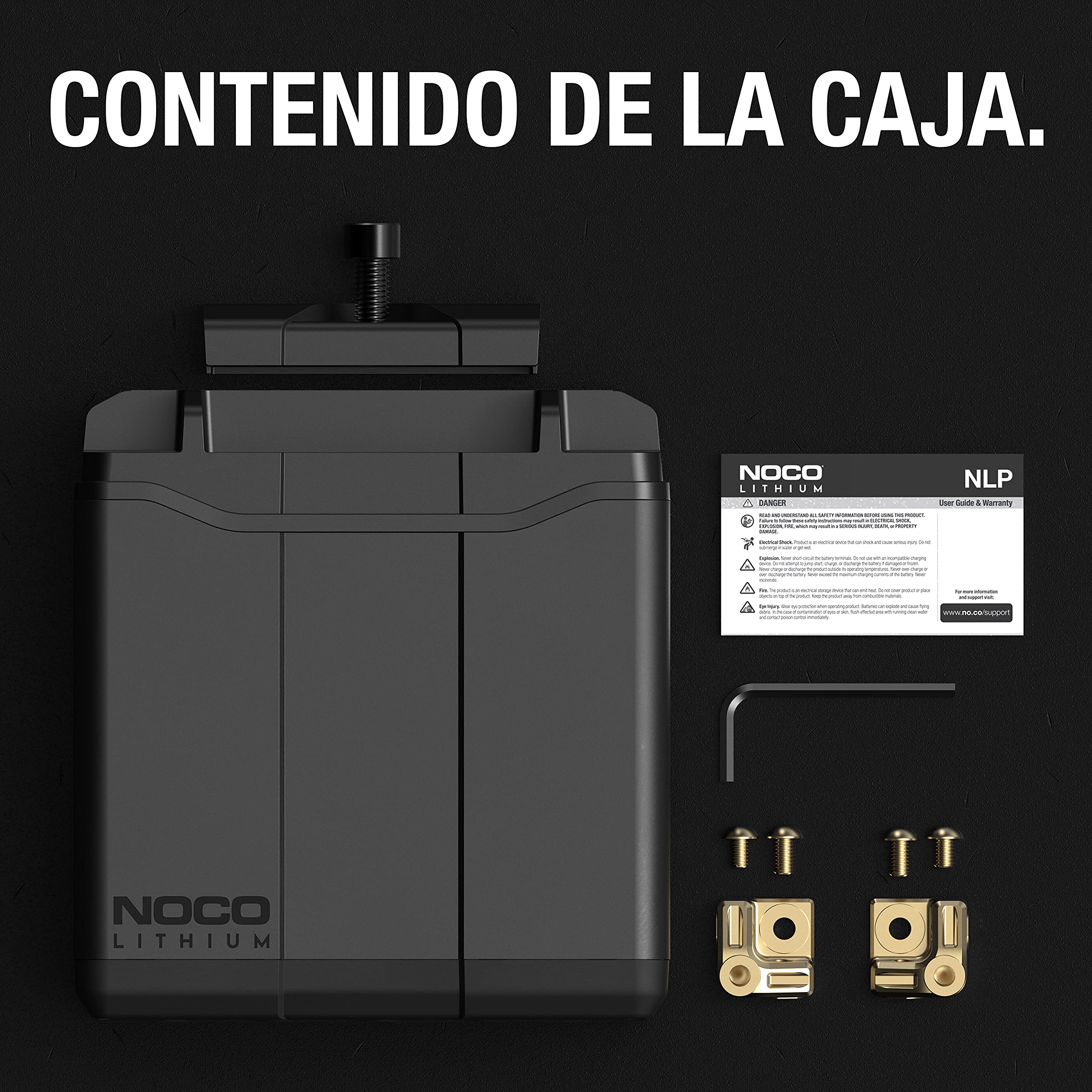 NOCO Lithium NLP30: Batería de Litio 700A, 12V 8Ah con BMS Dinámico para Motos, Motos de Enduro, Quads, Motos de Agua y Motos de Nieve