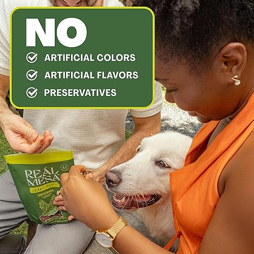 Miniatura 3 de REÁL MESA Golosinas de carne de res para perros, cecina para perros, golosinas naturales y altas en proteínas para perros, deliciosos y saludables