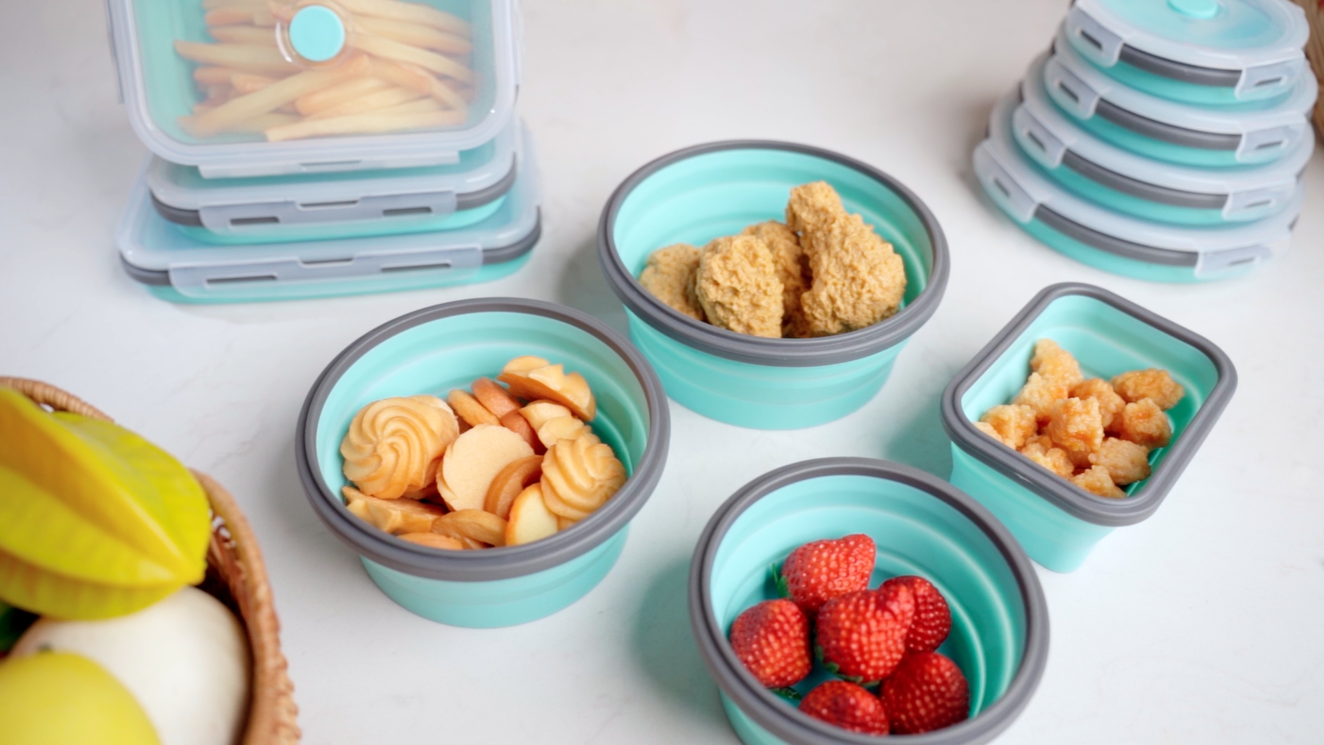 Amazon.com: Yaomiao 16 Pack Collapsible Food Storage Containers