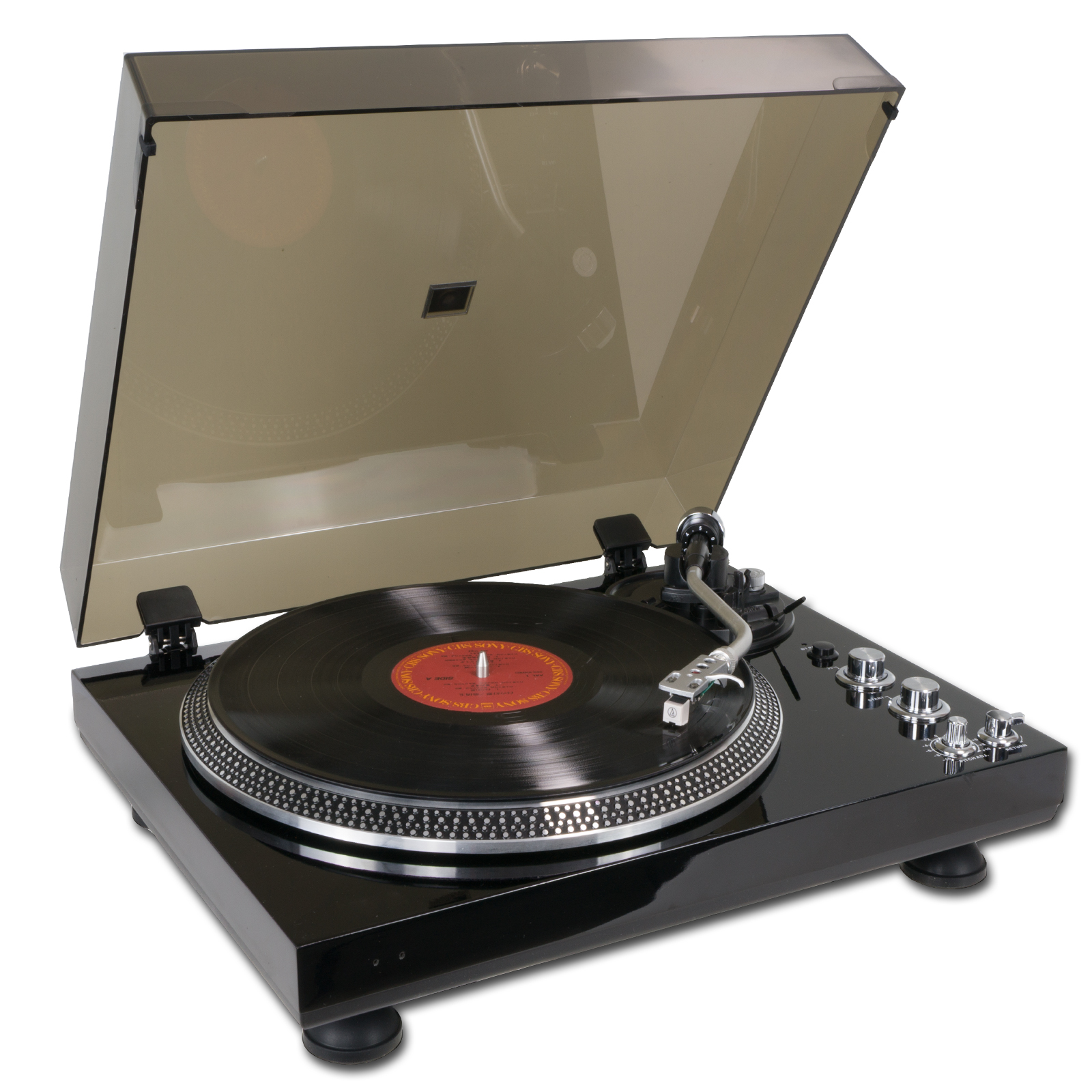 英LP Singers &amp; Players Leaps &amp; Bounds ONULP33, BRED58 Cherry Red, On-U Sound /00260 Vinyl Record Player Vintage Turntable Belt Drive Turntable Preamp
