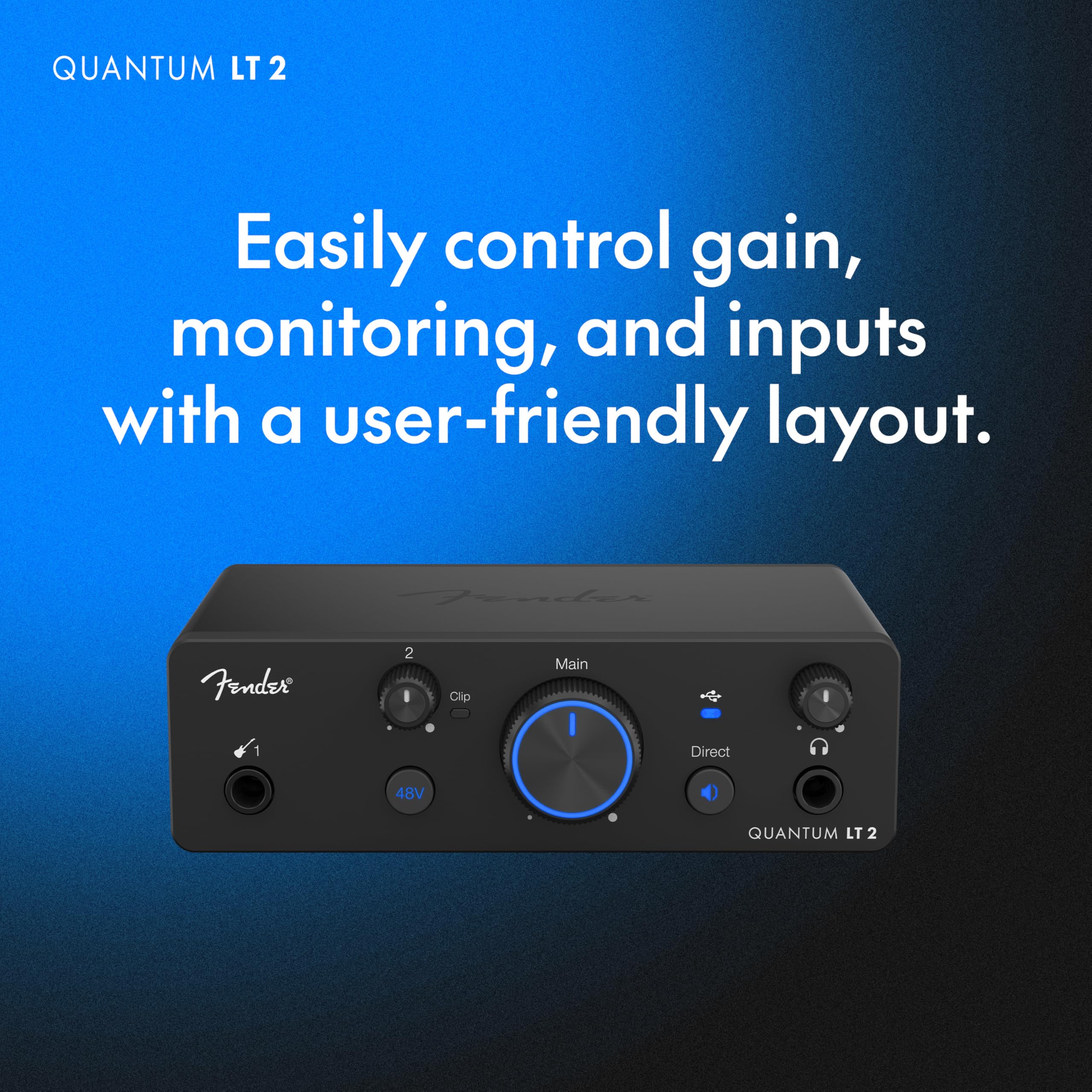 Amazon.co.jp: Fender Quantum LT2 オーディオインターフェイス USB-C