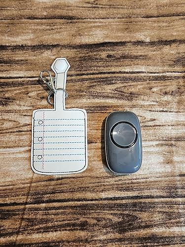 Miniatura 5 de Notebook Paper Classroom doorbell Holder, Class Bell Case Keychain