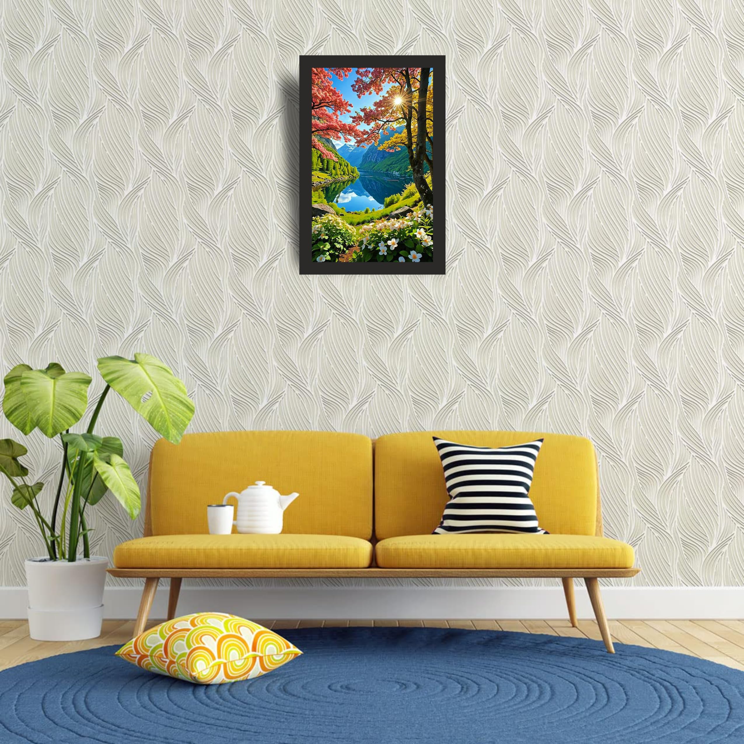 Alpine Lake Blossom Wall Art