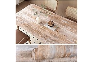 VEELIKE 15.7'' x 118'' Peel and Stick Wood Contact Paper for Countertops
