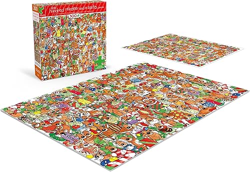 Miniatura 6 de Ceaco - Vacaciones - Cien renos y un Santa - Rompecabezas de 300 piezas