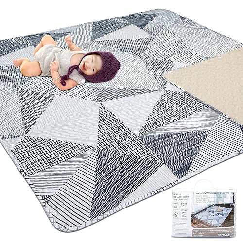 Baby Play Mat for 50x50 PlaypenKids Tents Mat CottonFoldable Crawling Mat for FloorOne-Piece Crawling Mat Non Slip Baby Mat for FloorPortable Travel