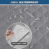 Vista 2 de TAOCOCO Funda reclinable para sofá biplaza, funda antideslizante para mascotas, para sofá biplaza reclinable con correas elásticas, funda lavable