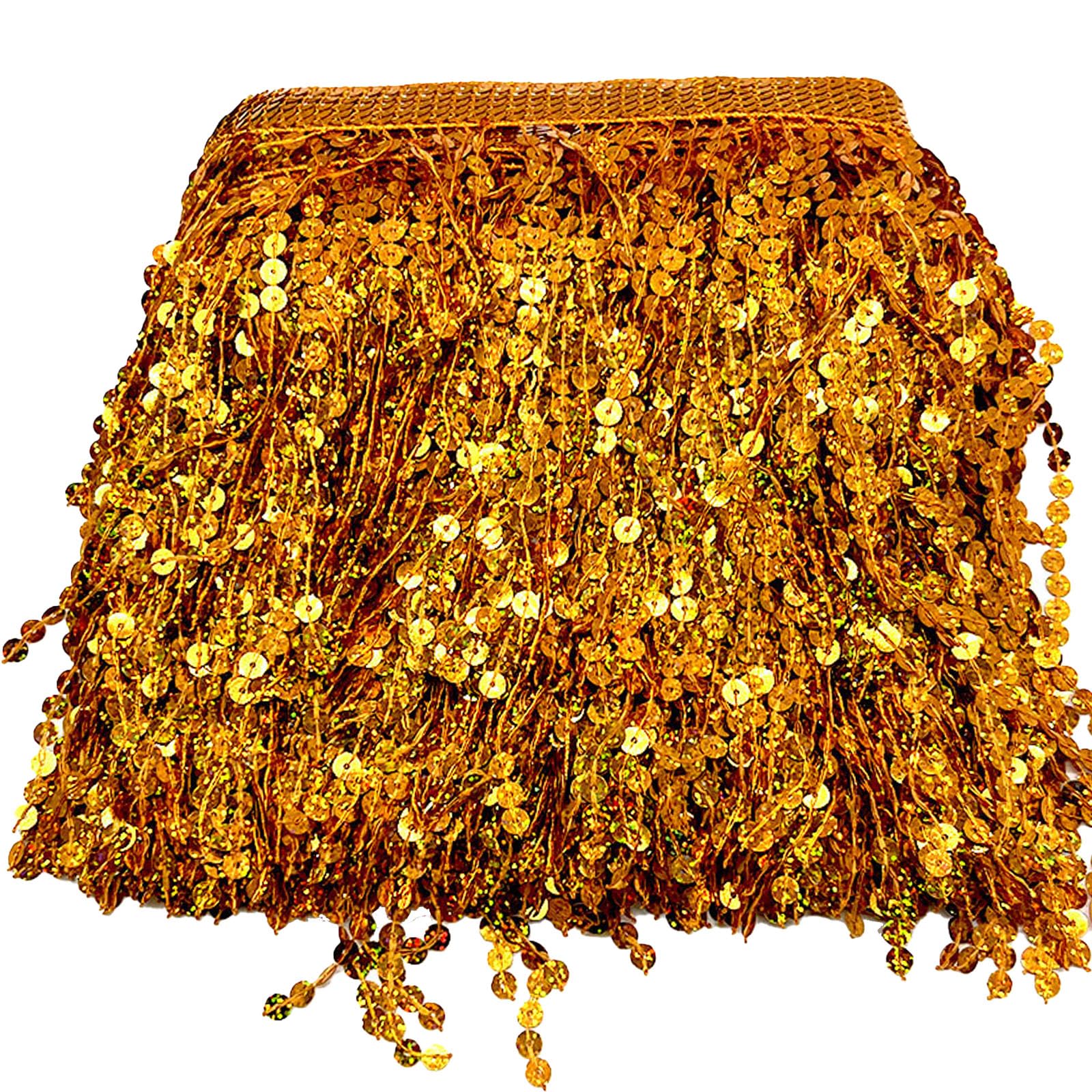 2 meter, 15 cm, pailletten-franjes, glinsterende doe-het-zelf