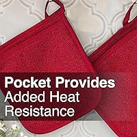 Vista 7 de Ritz - Guante de bolsillo de rizo y almohadilla resistente al calor, duradero, 100% algodón, diseño ergonómico para un agarre óptimo, fácil cuidado