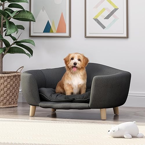 Miniatura 13 de Christopher Knight Home Elroy - Cama ortopédica para perros, sofá cama elevada para perros pequeños, sofá cama de espuma de apoyo para mascotas con