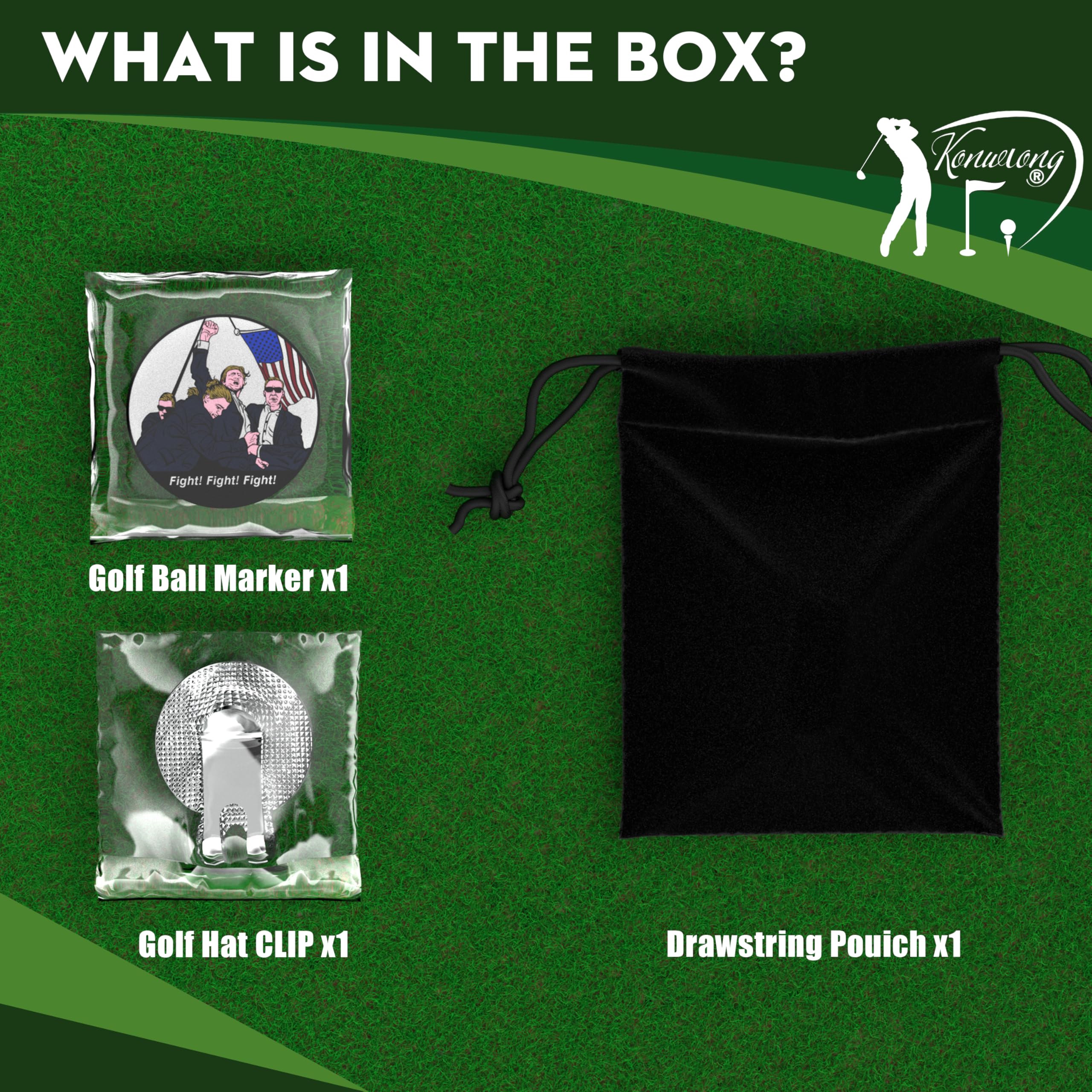 Divertido marcador de pelota de golf magnético con clip para sombrero de Putting Green | Accesorios de golf geniales para hombres y mujeres únicos | Regalos personalizados para golfistas