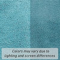 Vista 7 de Luxury Quick Dry Non-Slip Bathroom Rugs【17'' x 24'' Blue】 Highly Absorbent Washable and Ultra Soft, Extra Thick Fluffy Bath Mats for