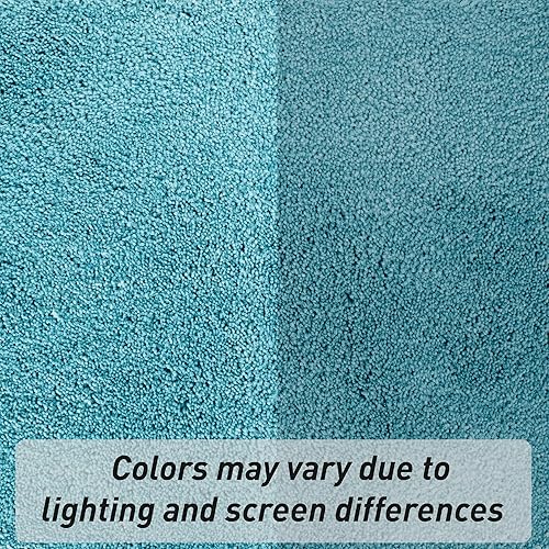 Miniatura 7 de Luxury Quick Dry Non-Slip Bathroom Rugs【17'' x 24'' Blue】 Highly Absorbent Washable and Ultra Soft, Extra Thick Fluffy Bath Mats for