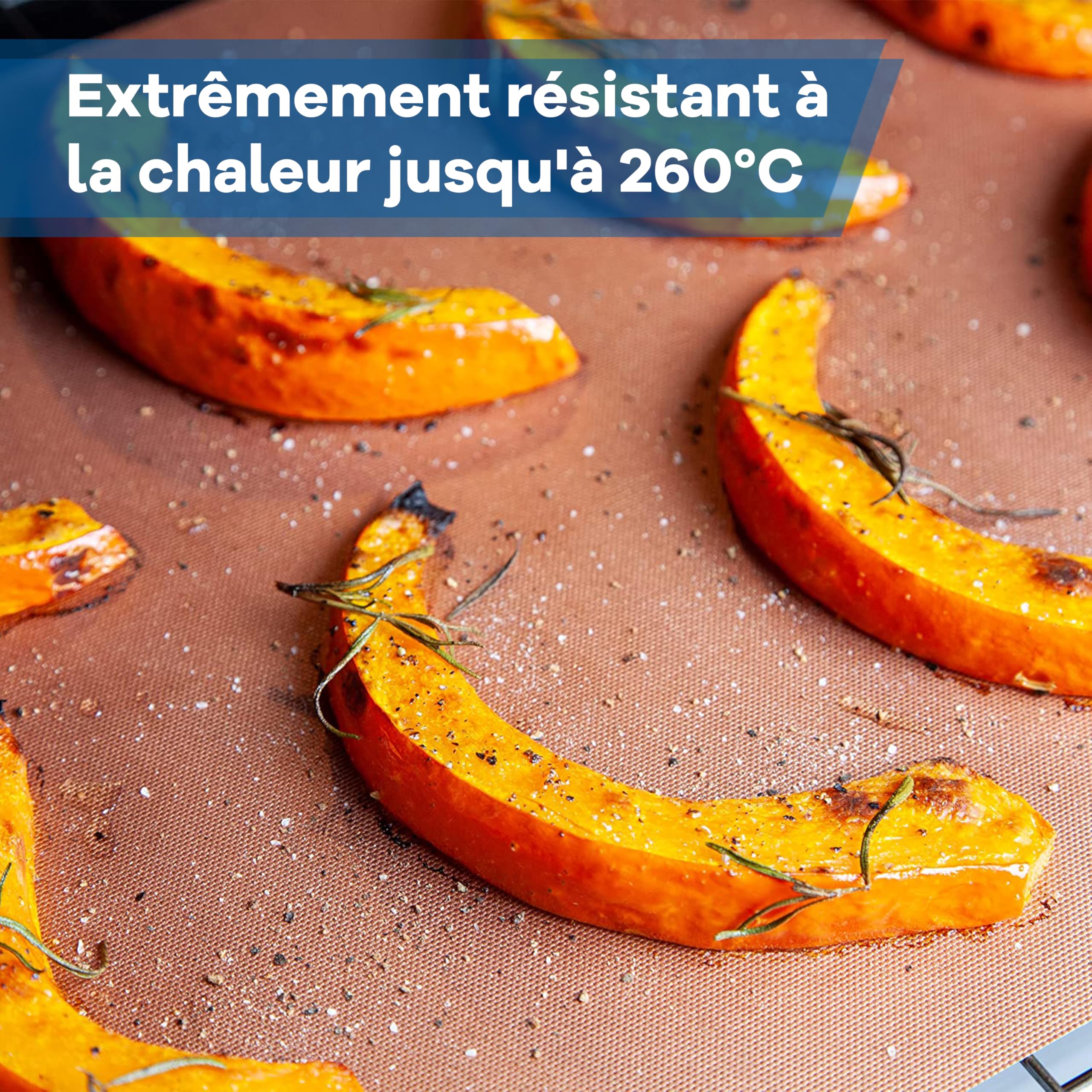 Netrox Tapis Cuisson BBQ Réutilisable 42x36 cm 4 Pièces